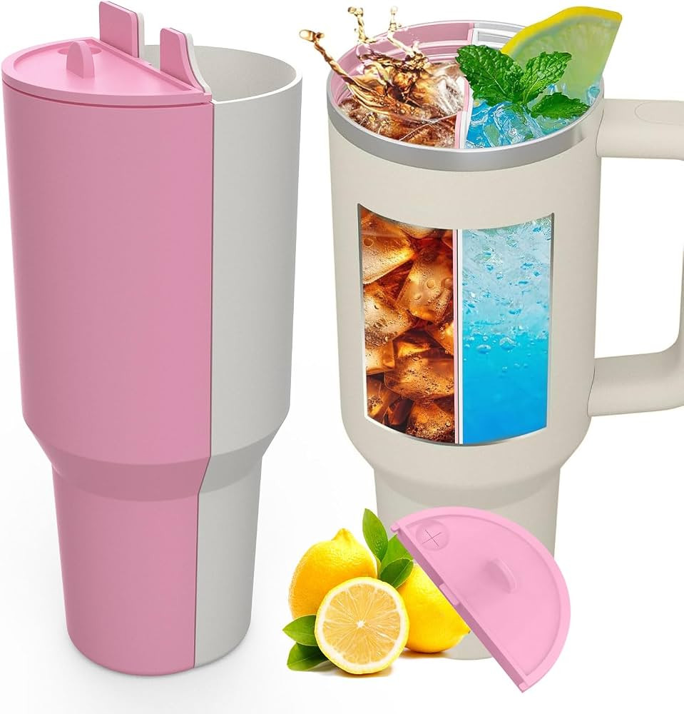 2 in 1 Drink Separator Compatible with Stanley 40 oz cup, Tumbler Accessories for Stanley 40 oz, ... | Amazon (US)