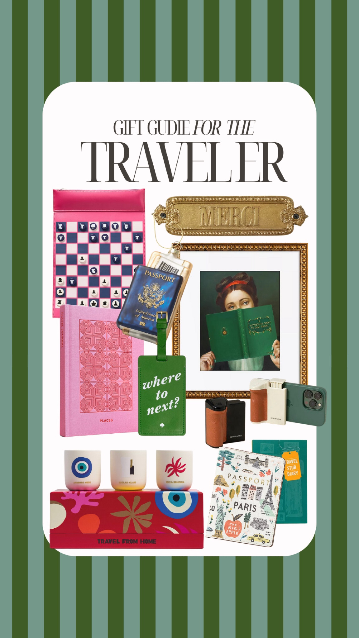 Gift ideas for the travel lover, travel gifts, holiday gift guide 

#LTKHoliday #LTKGiftGuide #LTKTravel
