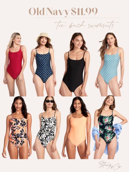 Today only! Tie-back one-piece bathing suits from Old Navy are only $11.99! Save 60% on all swim. 

One piece - resort wear - ootd - vacation look - swim

#LTKsalealert #LTKswim #LTKunder50