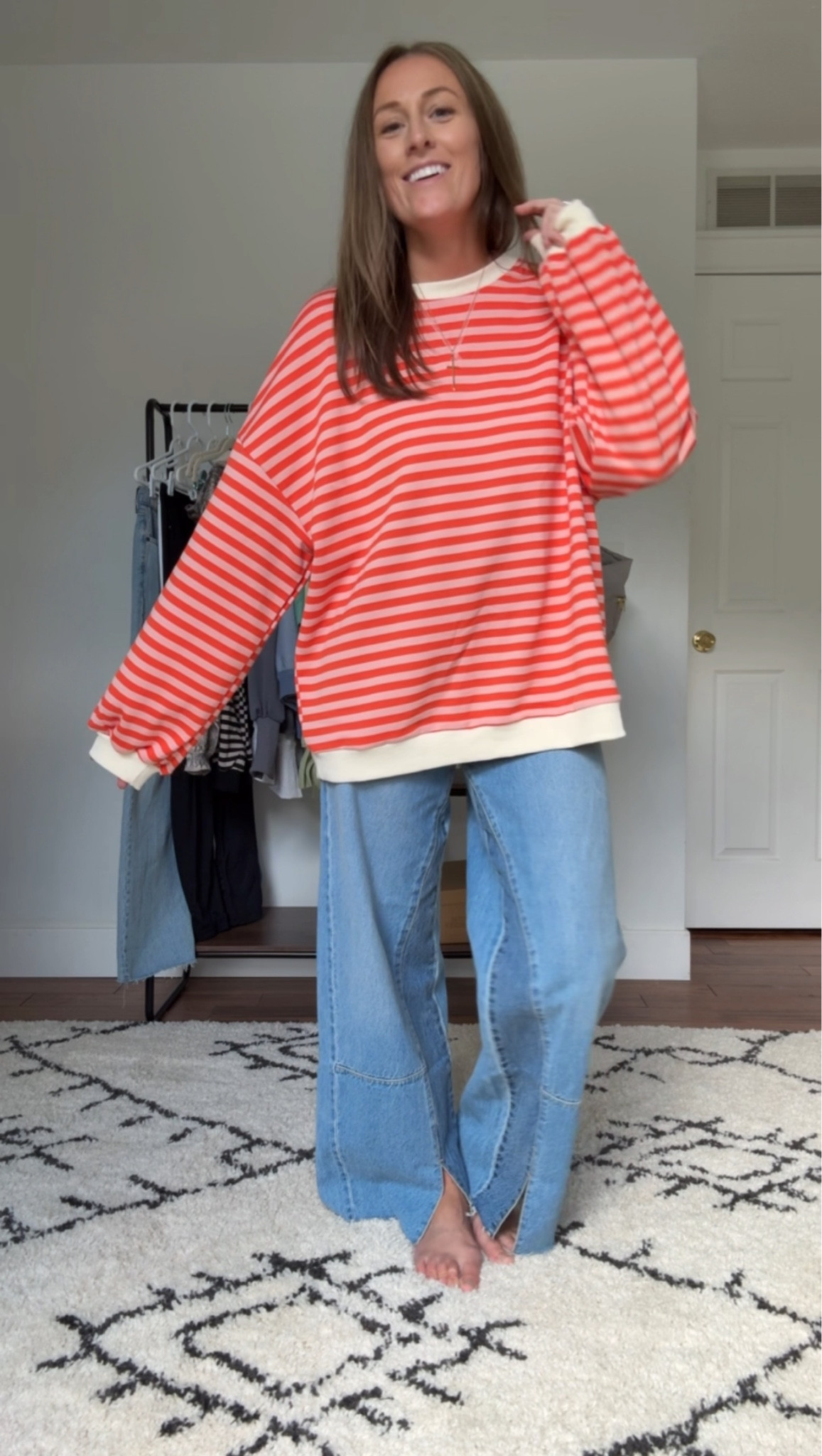 8/27/25 ✨ Sweatshirt is a large. Jeans are a 4 Tall.

Everyday outfits. Easy outfits. Easy outfit ideas. Neutral basics. Summer outfits. Summer outfit idea. Casual outfits. Basic mom outfit. Casual outfit idea. Casual outfit. Everyday outfit. Mom outfit. Street style. Casual mom outfit. Church outfit. Amazon fashion. Fall outfits. Fall outfit idea.

#LTKFindsUnder100 #LTKSeasonal #LTKOver40