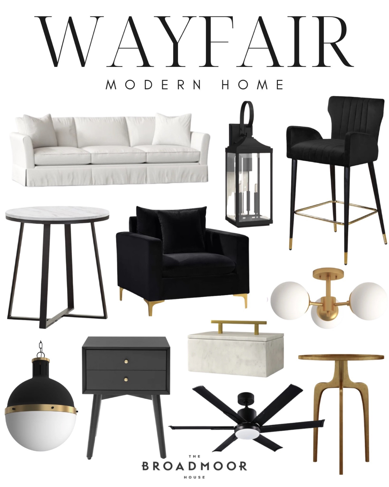 Wayfair, modern home, modern furniture, modern decor, black home, gold home, glam home, living room, home refresh

#LTKhome #LTKFind #LTKstyletip