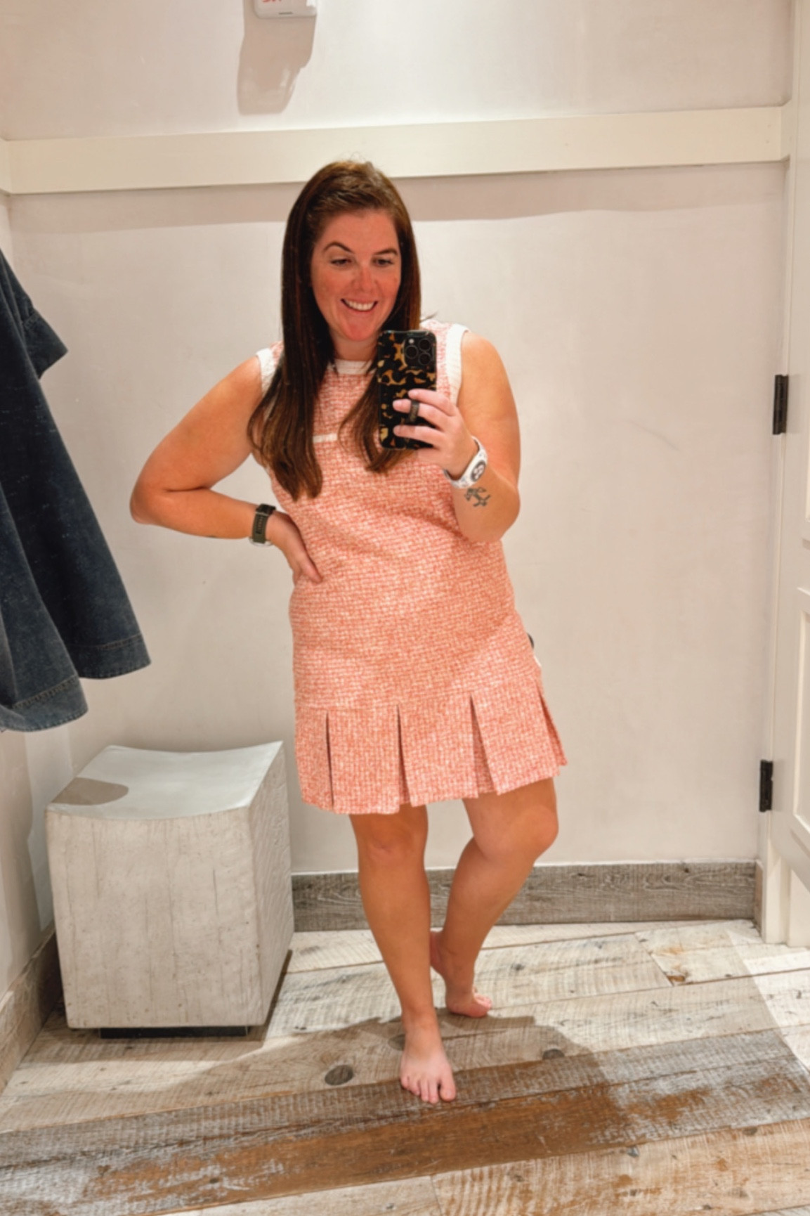 Anyone else getting Chanel and Blair Waldorf vibes with this dress?! The dress is from the Maeve line at Anthropologie, it runs TTS and I wish it came in other colors! 

#LTKstyletip #LTKmidsize #LTKSeasonal