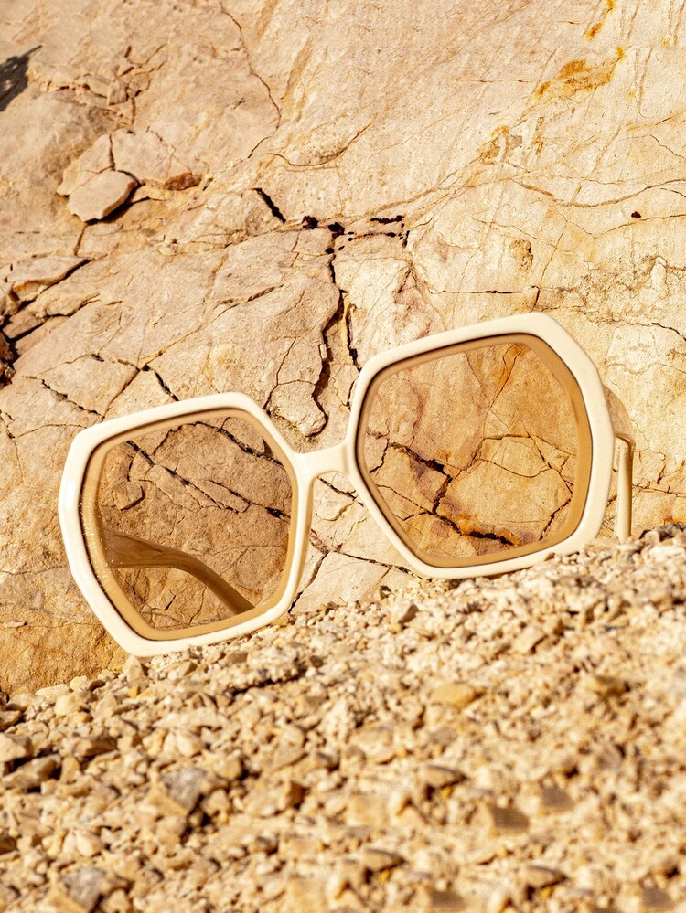 MOTF PREMIUM OVERSIZED POLYGONAL FRAME SUNGLASSES | SHEIN