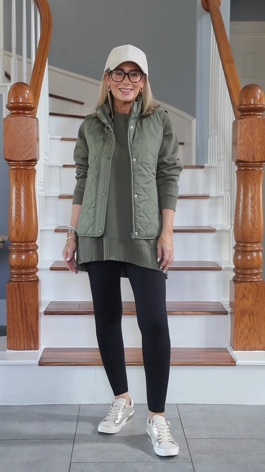 Feeling all the fall cozy vibes with these three outfits from @maurices! Let me call out a few details-I’m wearing a size XS in all the pieces, the leggings are the softest I’ve ever put on my body, and the pockets on the vest are lined in fleece! You’re not going to want to miss out on these options! #sponsored #discovermaurices #mauricespartner #falloutfits #fashionover40 #fashionover50 #loungewear #athleisure #cozyoutfits 

#LTKVideo #LTKOver40 #LTKFindsUnder50