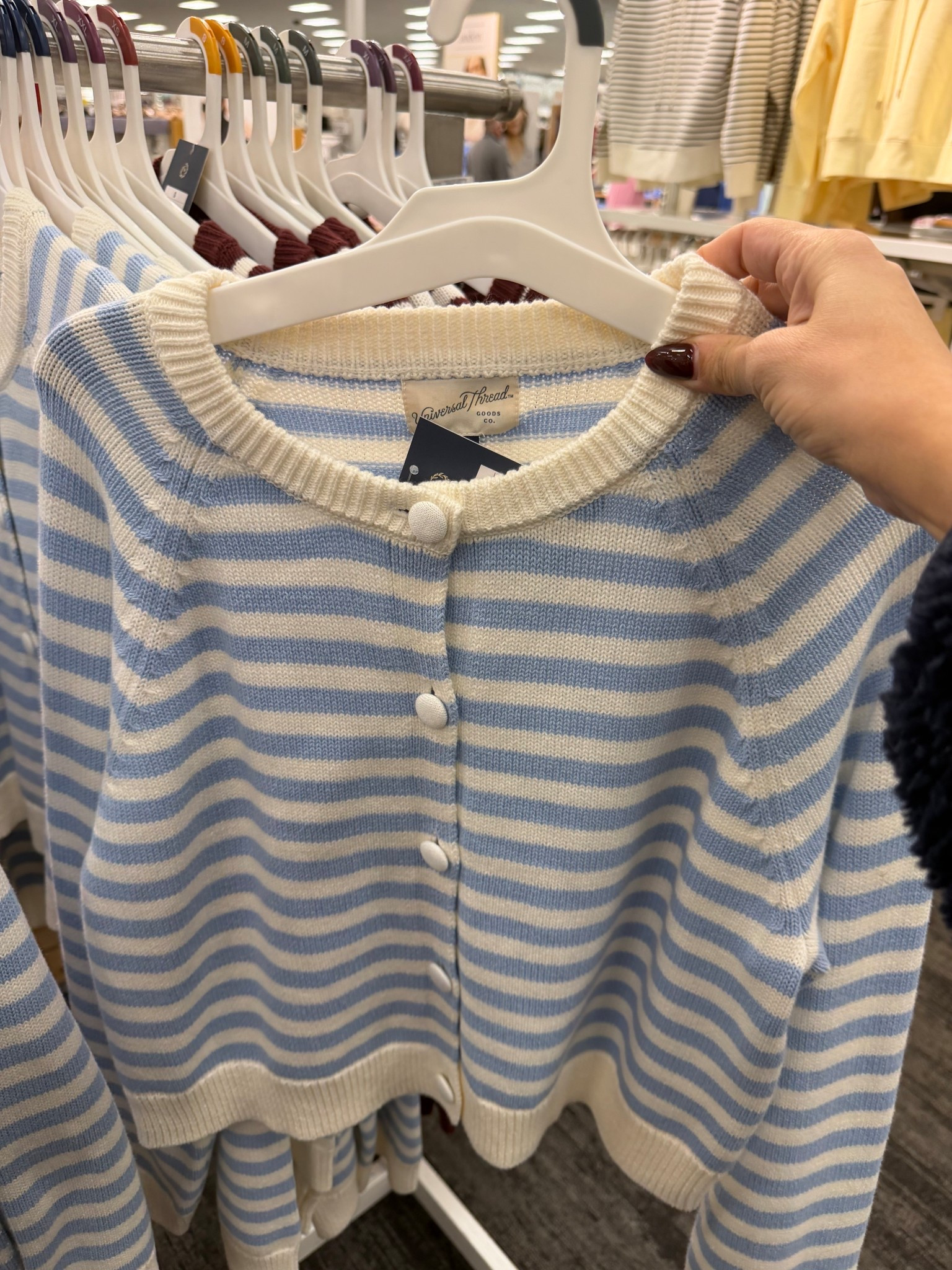 Target spring striped cardigan 

#LTKootd
