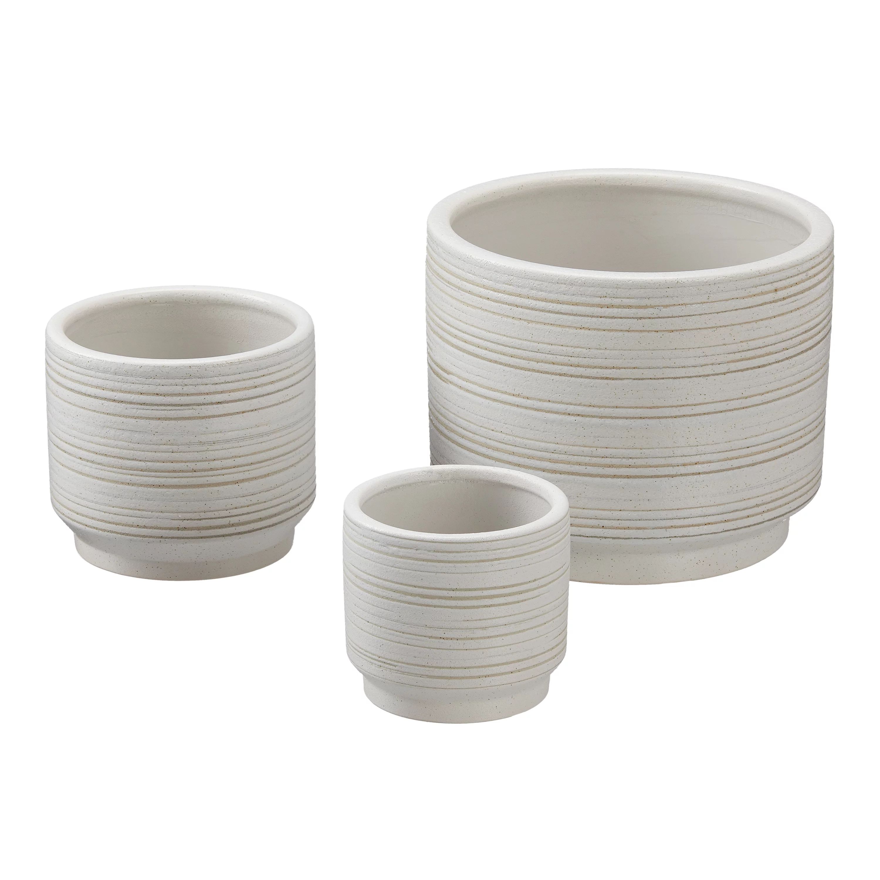 Better Homes & Gardens 3-Piece Teramo Nested Ceramic Planter Set | Walmart (US)