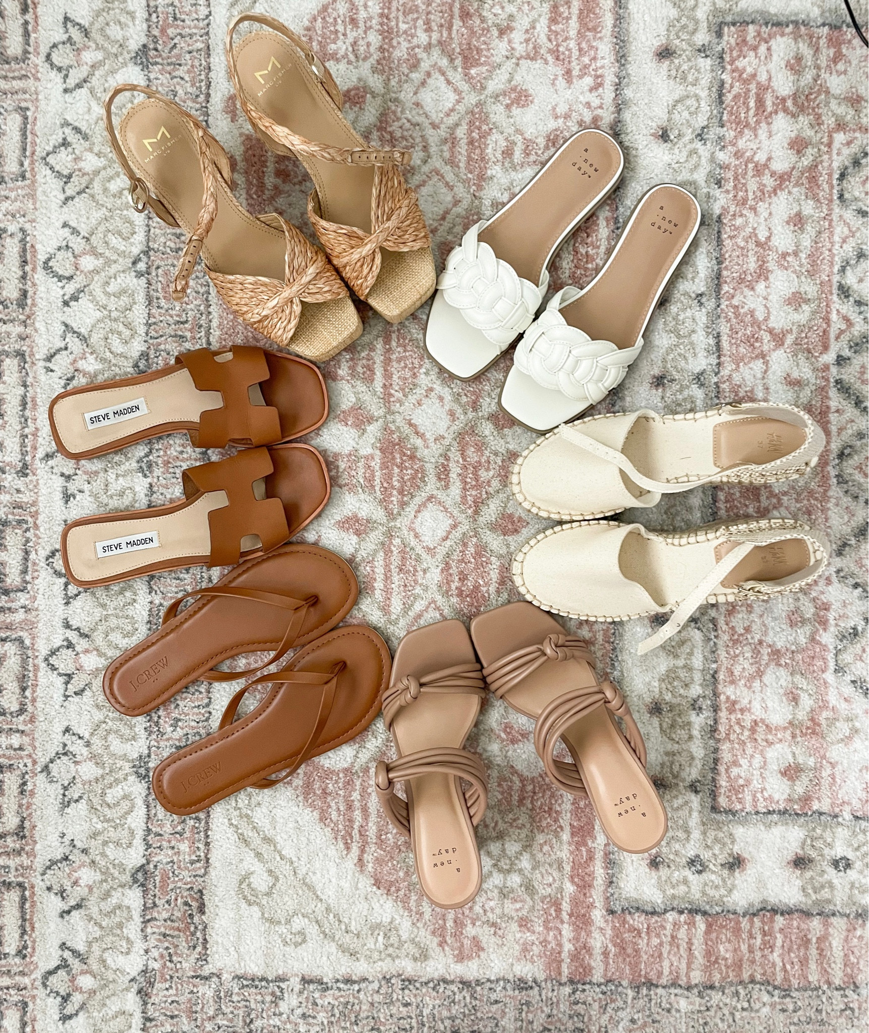 My favorite summer shoes I always grab! | sandals, flat sandals, white sandals, espadrilles, wedges, work shoes, heeled sandals, block heel, flip flops, raffia shoes 

#LTKSeasonal #LTKFind #LTKshoecrush