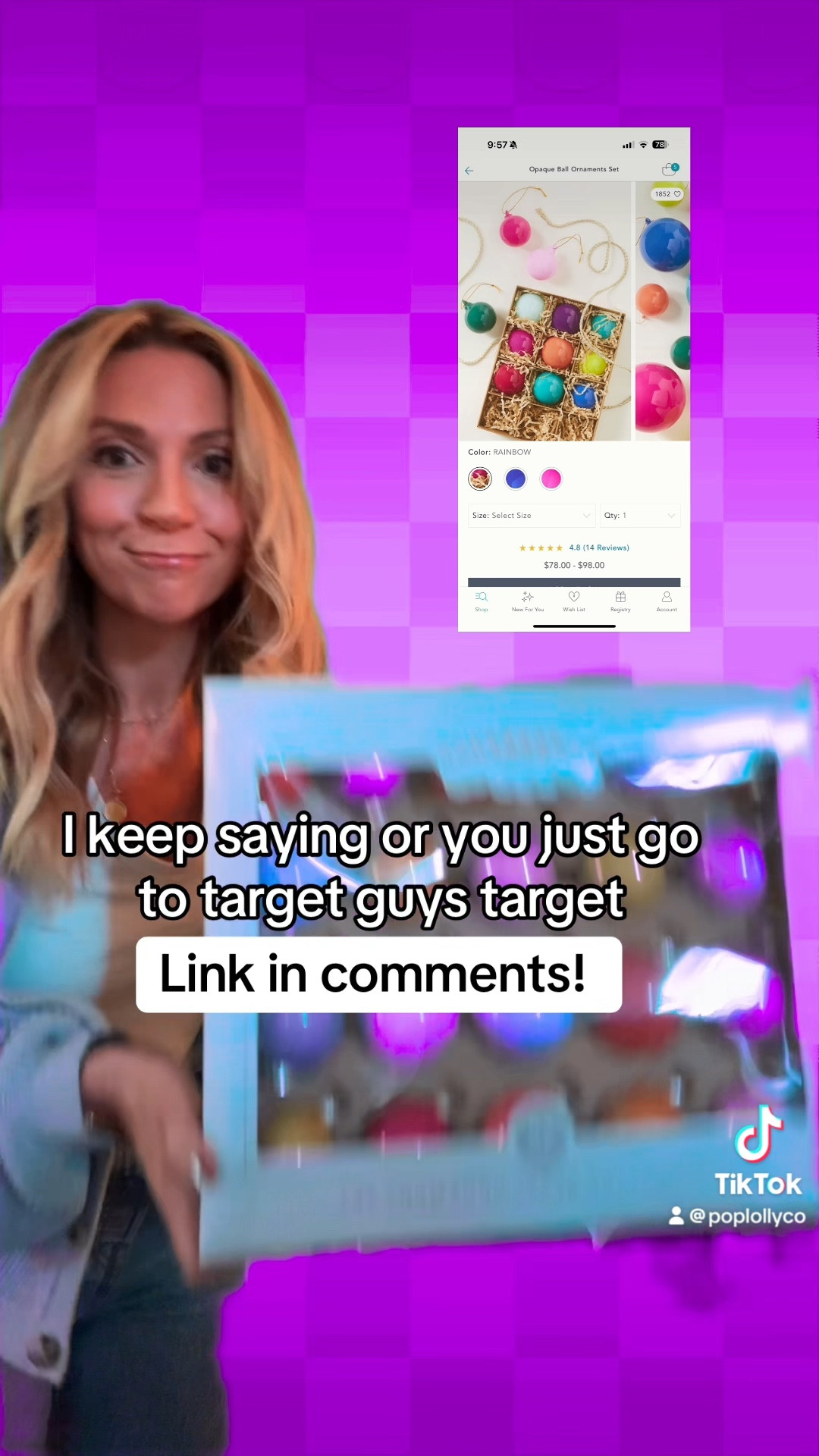 Those Anthropologie ornaments you’ve been seeing every where ~ annnnd all the diy hacks…. Look no further than Target! These are on sale (50% off!) for $12! You get 42 of them! I also found a dupe to the colored globe string lights that are $34 at Anthropologie- these are just $5! 





Holiday decorations | holiday decor | trending | viral holiday | Christmas decor 

#LTKFindsUnder50 #LTKHoliday #LTKSaleAlert