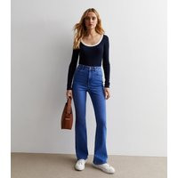 Women's Bright Blue Waist Enhance Quinn Bootcut Jeans New Look | New Look (UK)