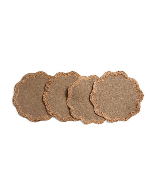 4pk Jute Braided Round Placemats | Kitchen & Dining Room | Marshalls | Marshalls