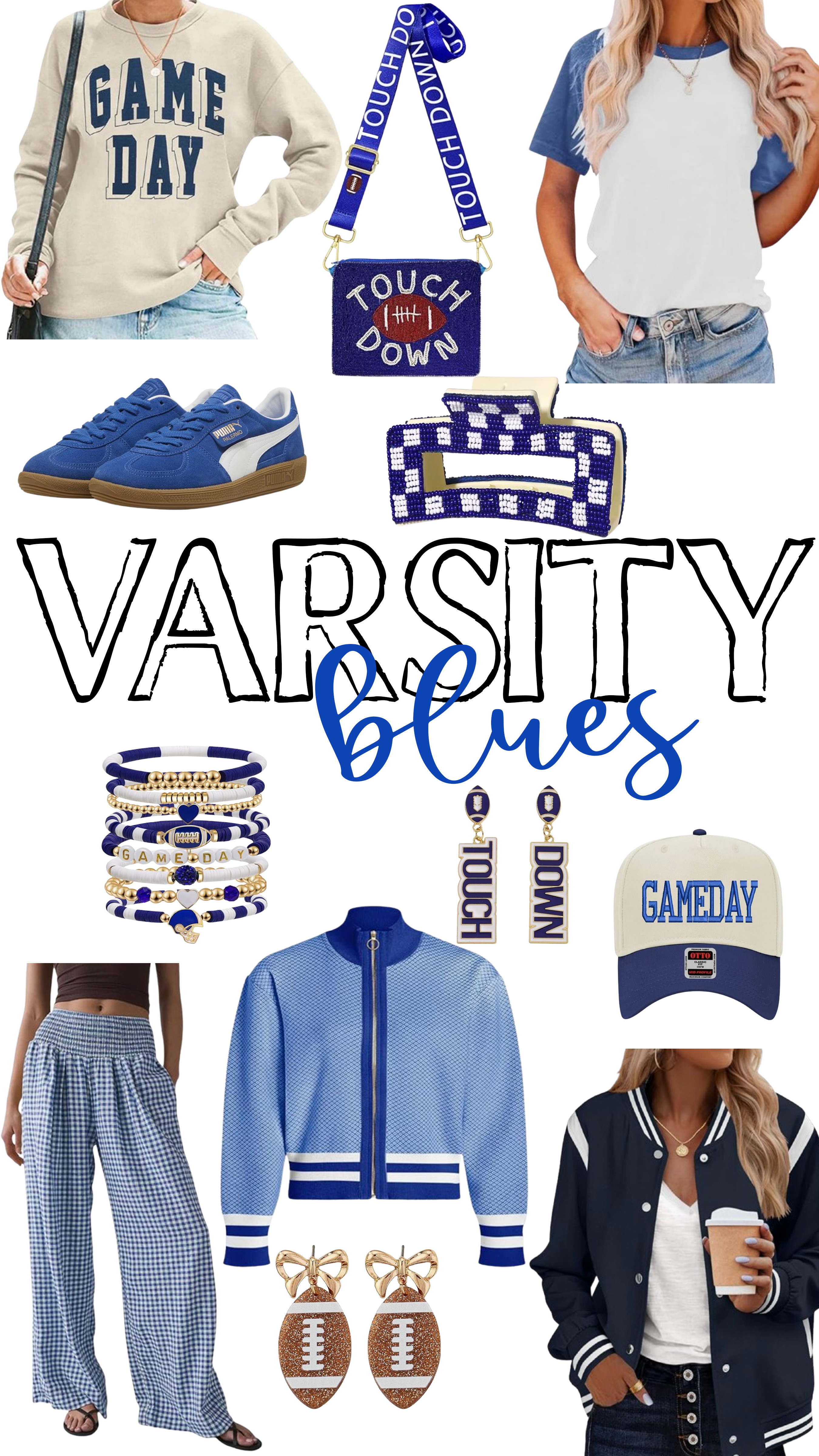 Make sure you are game day ready with these cute finds from Amazon. They come in every color of the rainbow so you can match your favorite team and show your team spirit!

Amazon Fashion | Football Season | Game Day Gear | Game Day Sweatshirt | Game Day Hat | Game Day Outfit | Rugby t shirt | Hat | Jacket | Earrings | Bracelet | Jewelry | Hair Clip | Puma Sneakers | Clear Bag 

 #LTKootd #LTKSeasonal #LTKSaleAlert