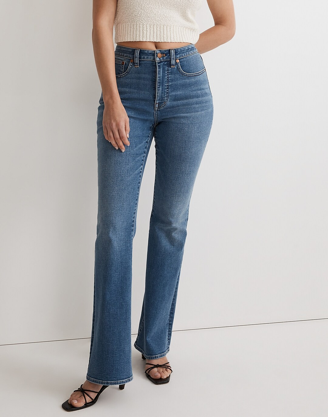 Curvy Skinny Flare Jeans in Elevere Wash | Madewell