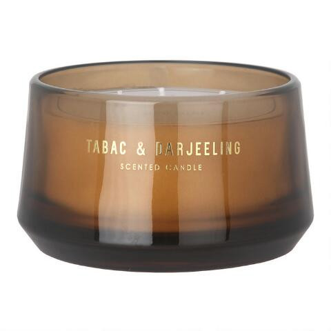 Wide Glass 3 Wick Scented Candle | World Market