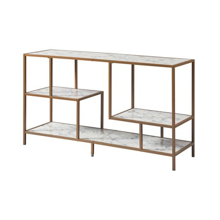 Versanora Marmo 55 TV Stand with Storage Marble/Brass | Walmart (US)