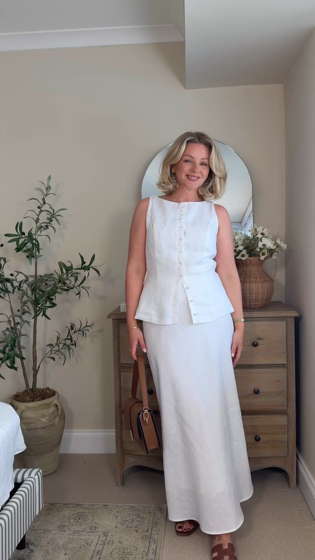 Abercrombie summer outfits. Code AFLAURA for an additional 15% off everything! AD

Outfit 1:
White linen waistcoat - size S
White linen maxi skirt - size S

Outfit 2:
White baby tee - size S
Beige pull on trousers - size S

Outfit 3:
Blue linen halter neck midi dress - size S

Outfit 4:
Men’s white linen shirt - size S
Light blue jeans - size 28 R

Outfit 5:
White graphic tee - size S
Light blue denim shorts - size 28 R

#LTKuk #LTKsummer #LTKstyletip