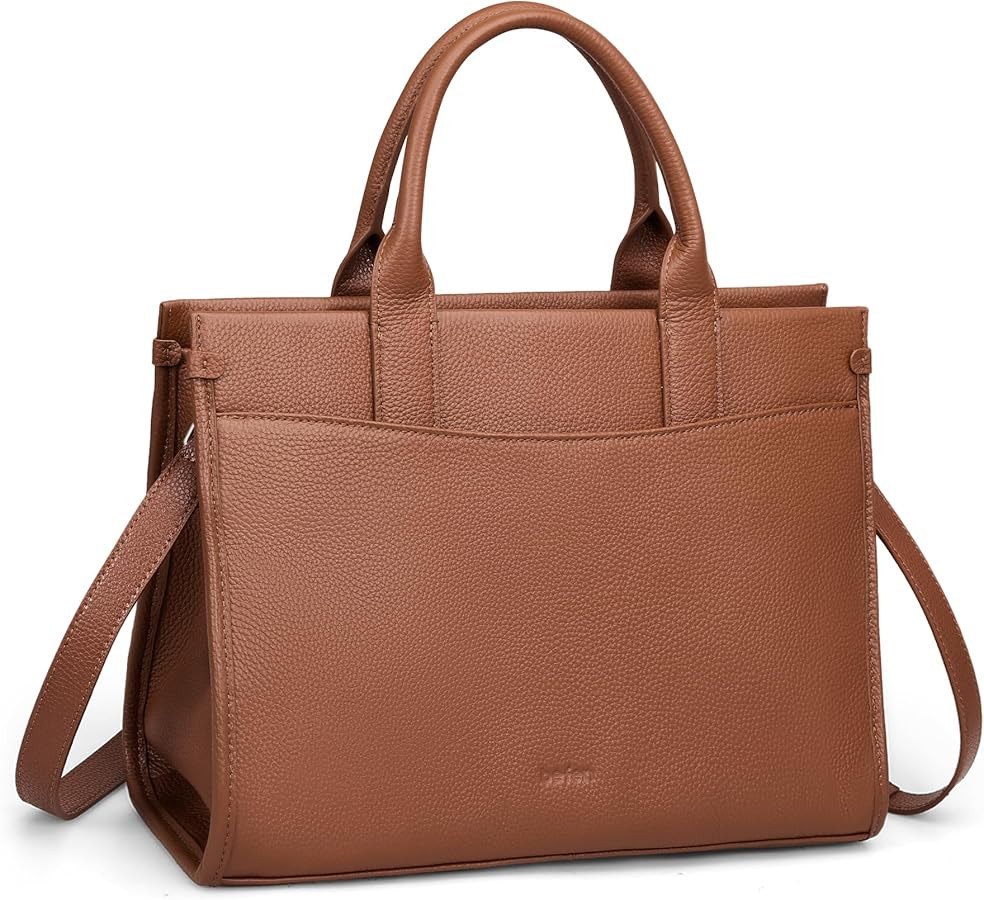 befen Genuine Leather Tote Bag for Women Satchel Crossbody Bags with Top-handle Womens Purse Hand... | Amazon (US)