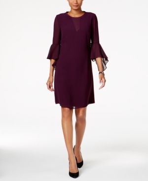 Vince Camuto Fluttery Bell-Sleeve Dress | Macys (US)