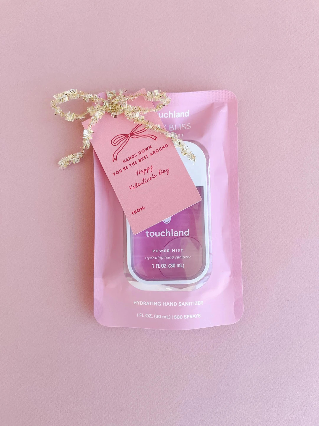 Hand Sanitizer Tag Valentine’s Gift | Valentine’s Day Gift Tag Printable | Hands Down Gift Ta... | Etsy (US)