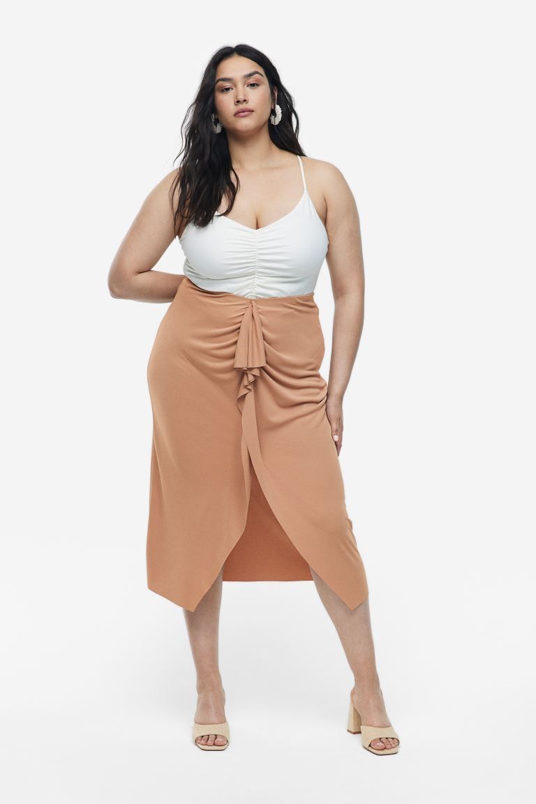Gusset-panel Jersey Skirt | H&M (US)