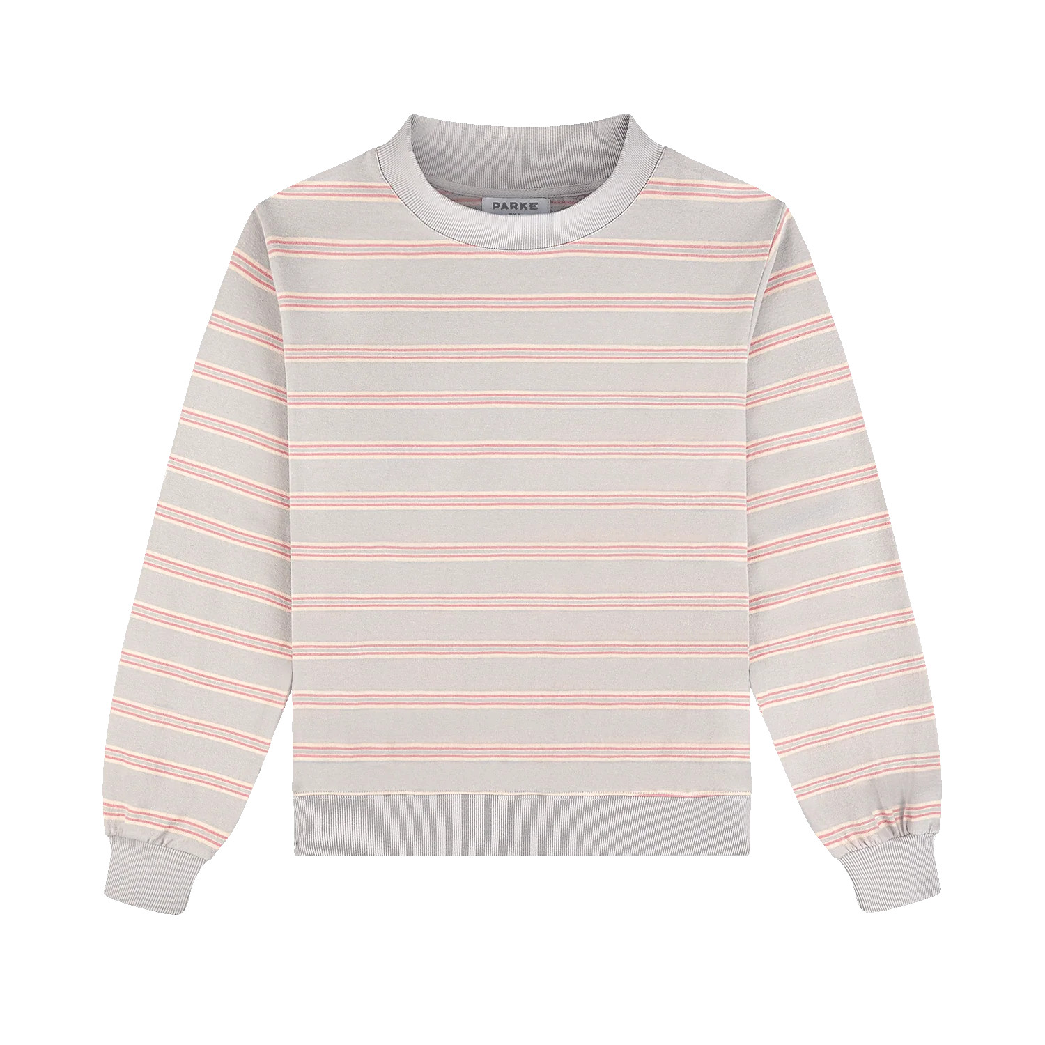 Striped Mockneck Pullover - Darling Stripe | Parke