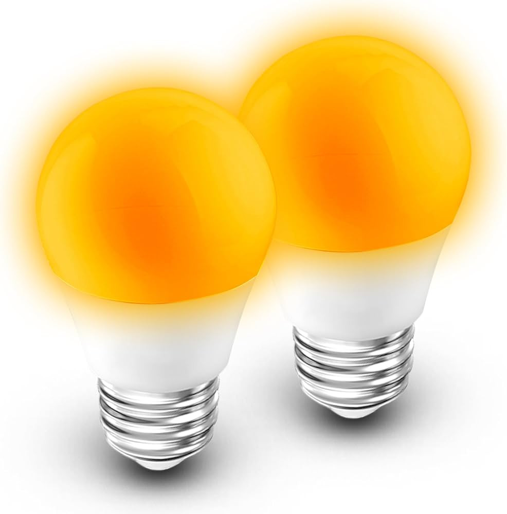 Amber Sleep Light Bulb, Blue Light Blocking, 1800K Warm Light Bulb 25-40W Equivalent, 3W Mood Soo... | Amazon (US)