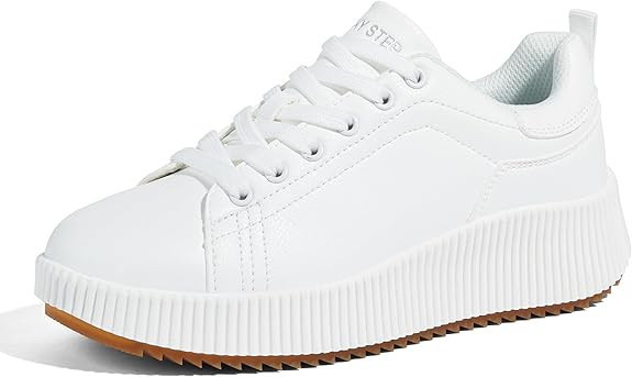 LUCKY STEP Women's Platform Sneakers Rhinestone Fashion Chunky Casual Sparkly Retro Braided Walki... | Amazon (US)