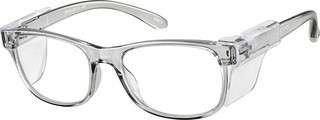 Zenni Rectangle Glasses Gray Plastic Full Rim Frame | Zenni Optical (US & CA)