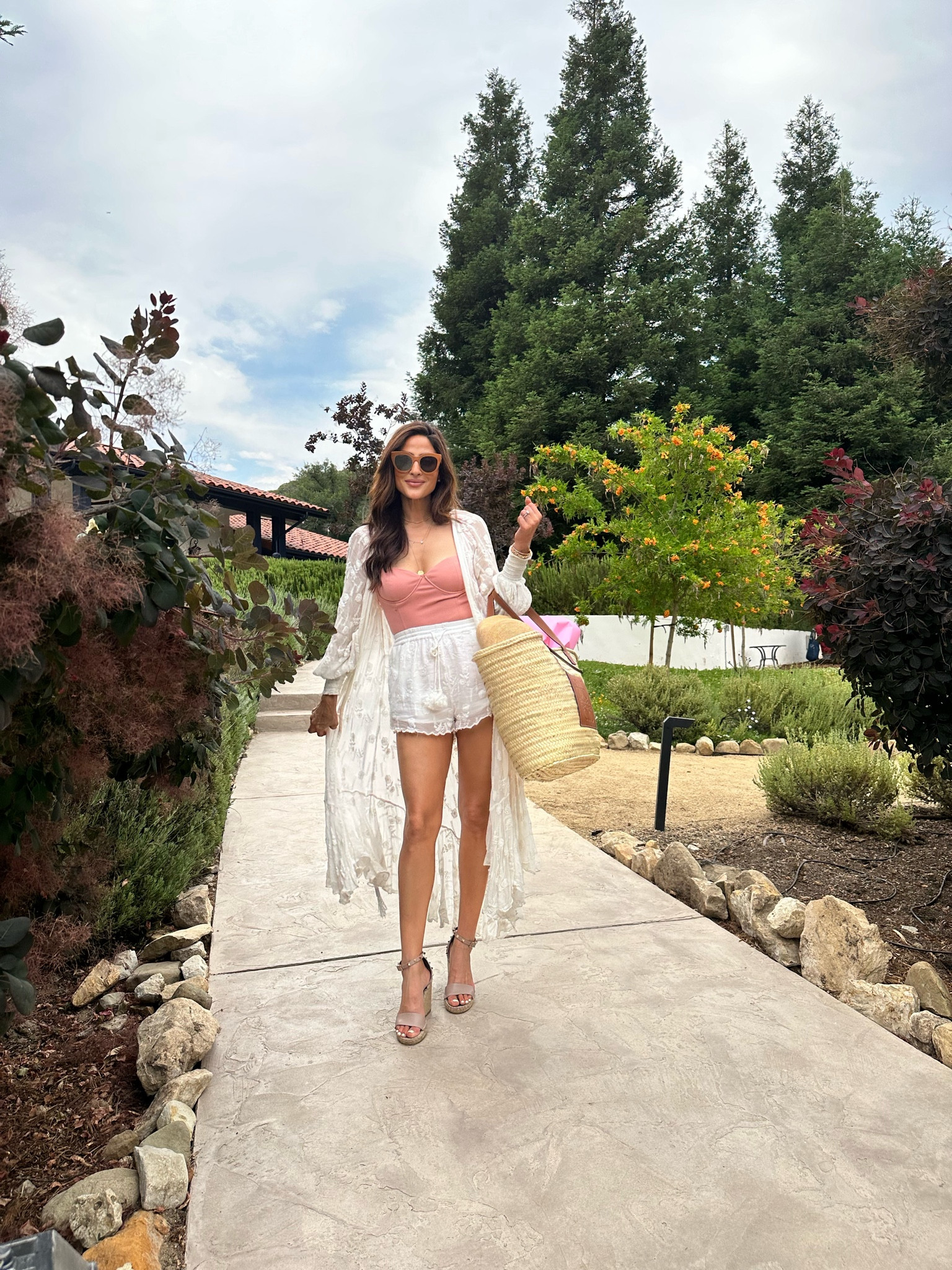 Rococo sand swim cover up & shorts both size small
Valentino wedges 
Loewe bag 
Le specs sunnies 
Zara bodysuit 




#LTKSeasonal #LTKShoeCrush #LTKSwim