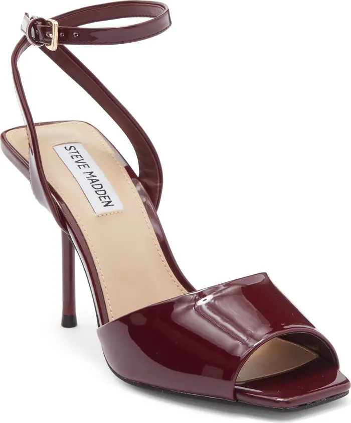 Steve Madden Leesha Patent Ankle Strap Sandal (Women) | Nordstromrack | Nordstrom Rack