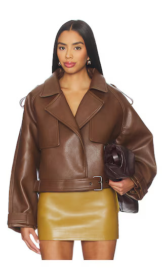The Madden Jacket in Brown | Revolve Clothing (Global)