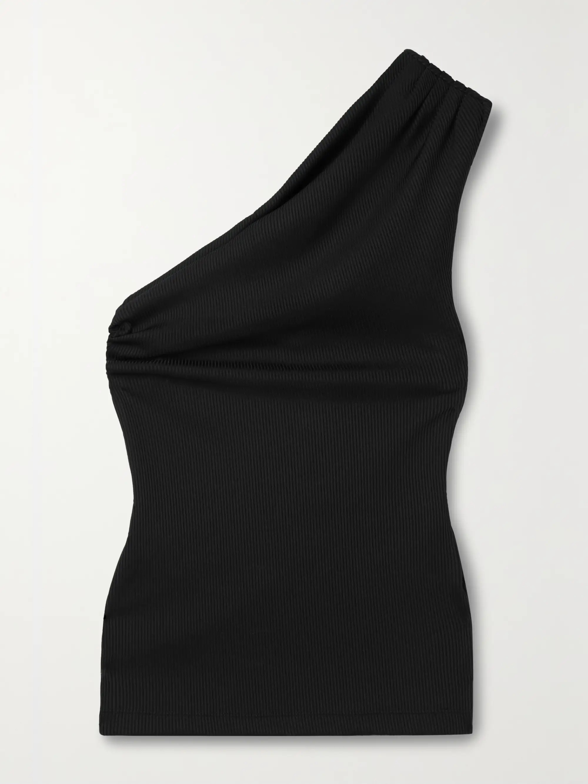 Camila one-shoulder ribbed stretch-jersey tank | NET-A-PORTER (US)