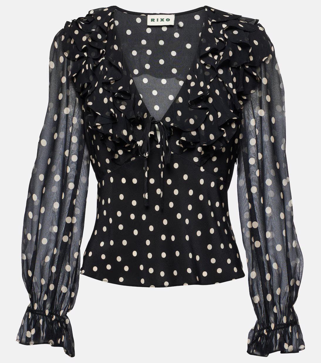 Lasca ruffled silk blouse | Mytheresa (US/CA)