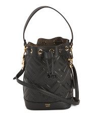 Made In Italy Leather Mon Tresor Mini Bucket Bag With Top Handle | Handbags | Marshalls | Marshalls