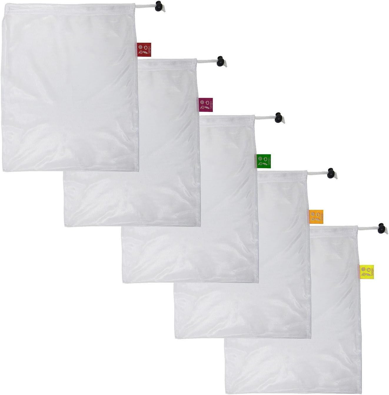 MESH PRODUCE BAGS By Spigo Reusable and Washable with Color Coded Tags, Ideal for Grocery Shoppin... | Amazon (US)