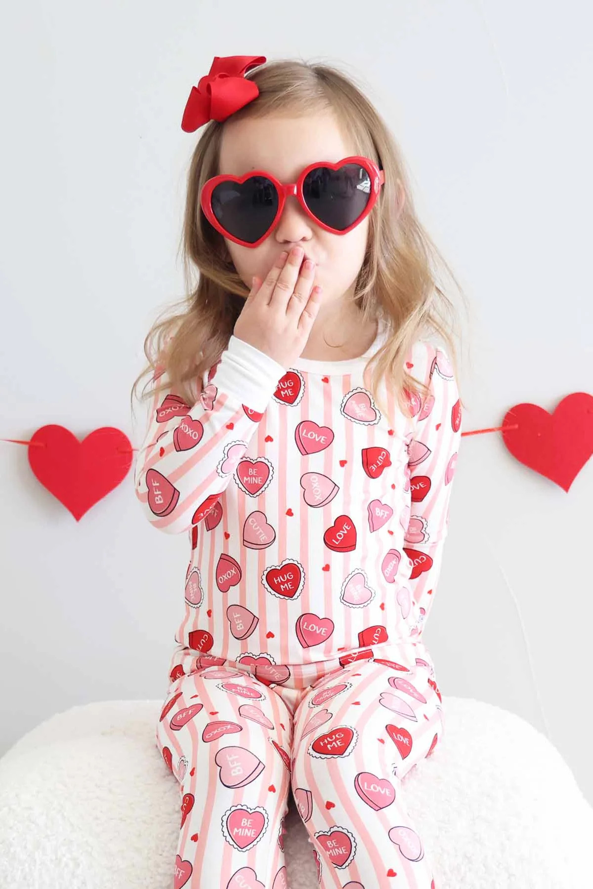 Sweet Like Candy Two Piece Pajama Set | Pink | Caden Lane