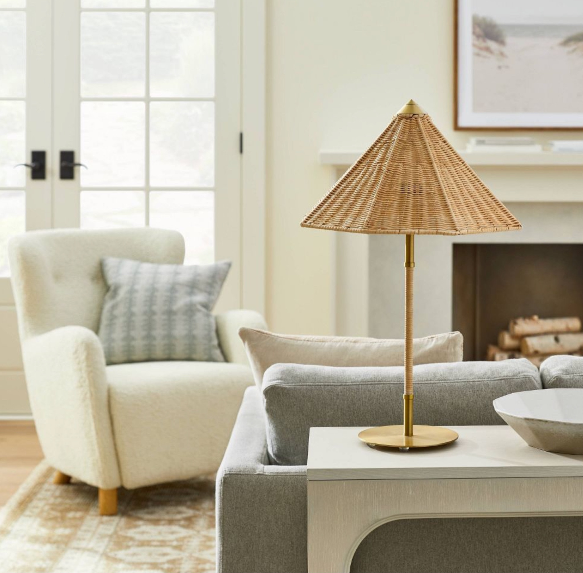 Studio McGee + Target Living Room Spring release 🏡 #livingroom #console #lamp #sofa #chair #fireplace

#LTKhome