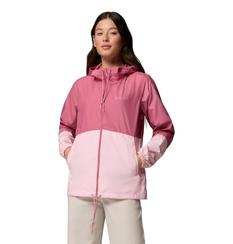 Columbia Women's Flash Forward II Windbreaker, Rosette/Satin Pink, Medium | Amazon (US)