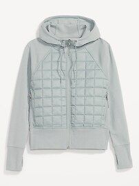 All-Seasons Dynamic Fleece Cropped Hooded Jacket for Women | Old Navy (US)