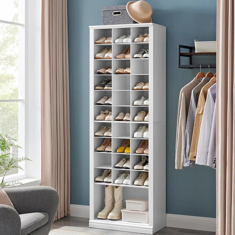 Gracie Oaks 33 Pair Shoe Storage Cabinet & Reviews | Wayfair | Wayfair North America