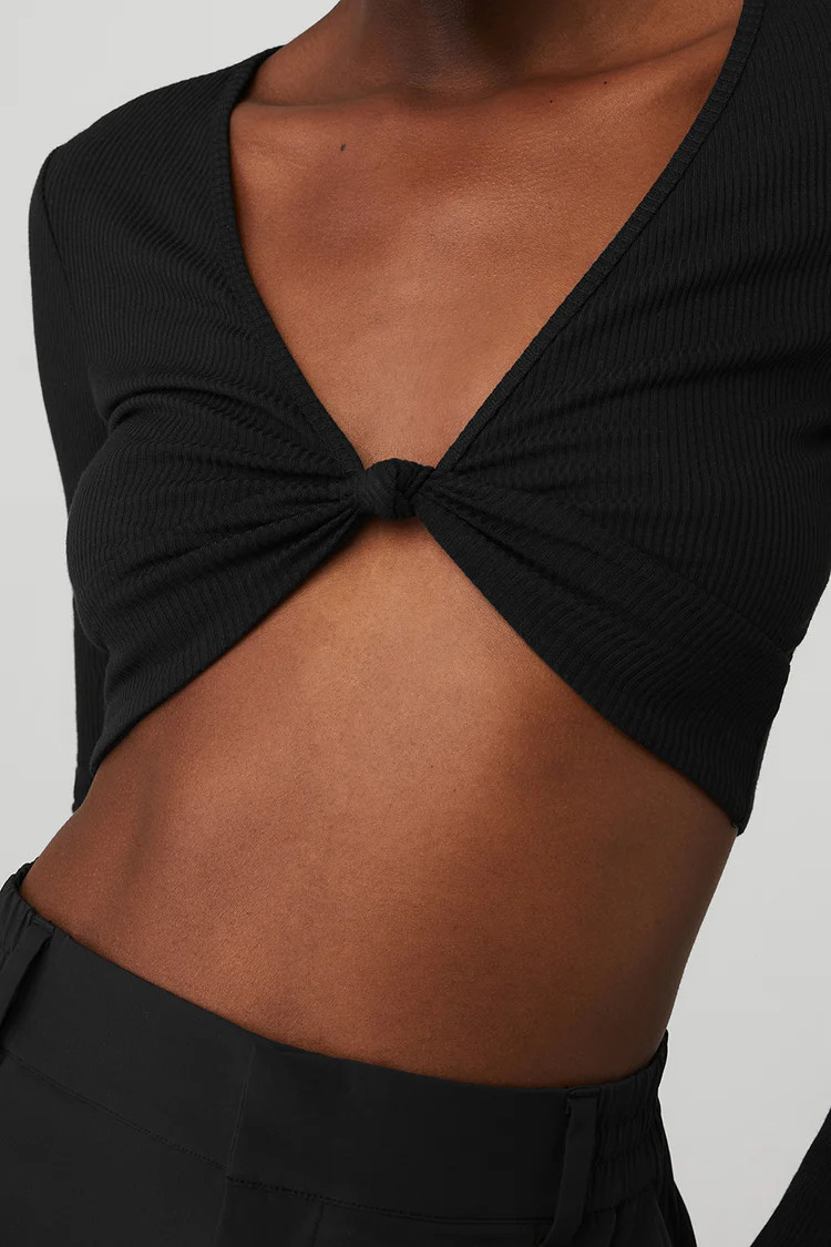 Ribbed Knotty Long Sleeve | Alo Yoga (US)