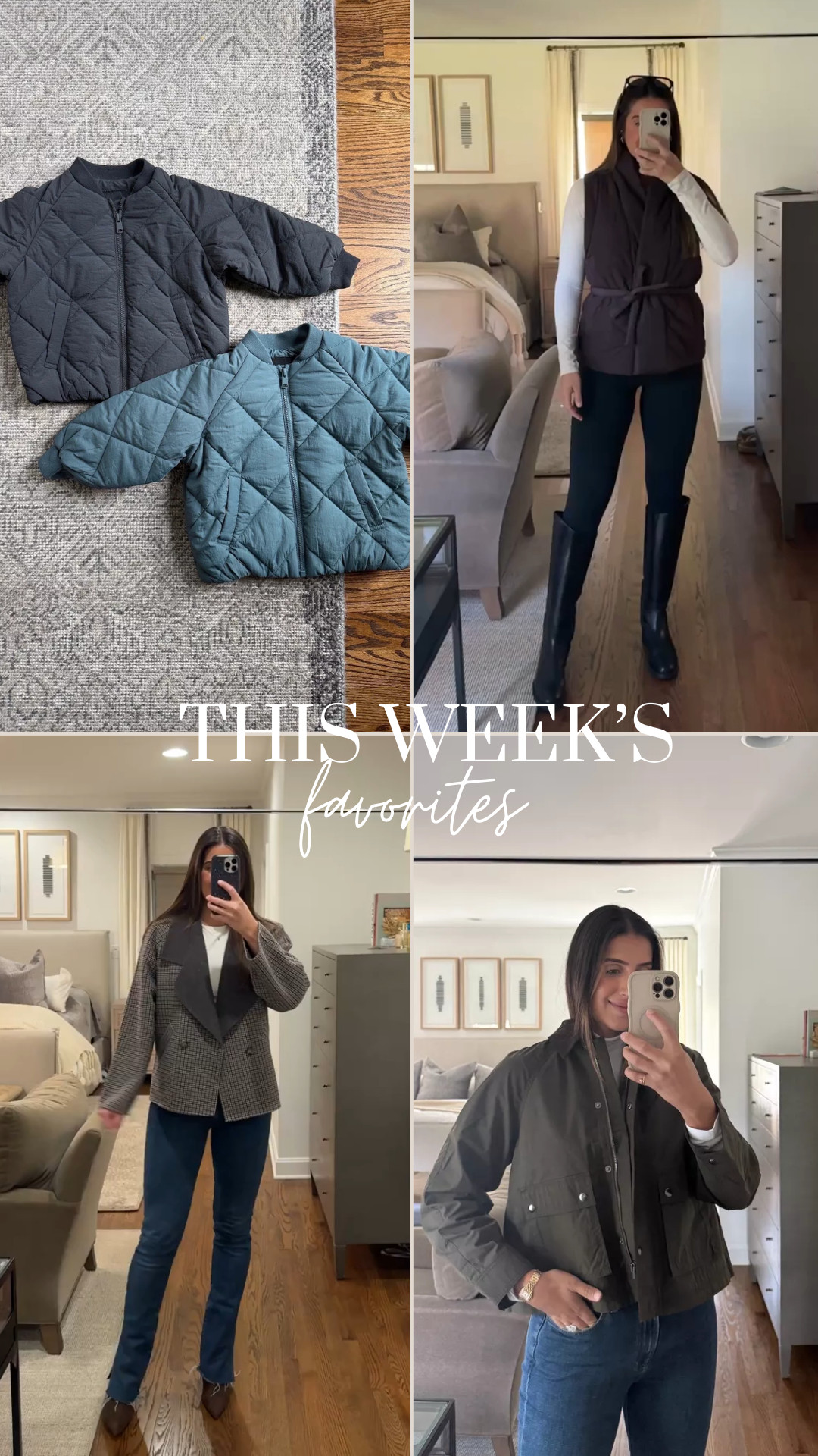 This weeks favorites!!

Weekly favs, favorites, this weeks favs, best sellers, top finds, top sellers, top shopped, jackets on sale, Grace White

 

#LTKHoliday #LTKmomlife #LTKSeasonal