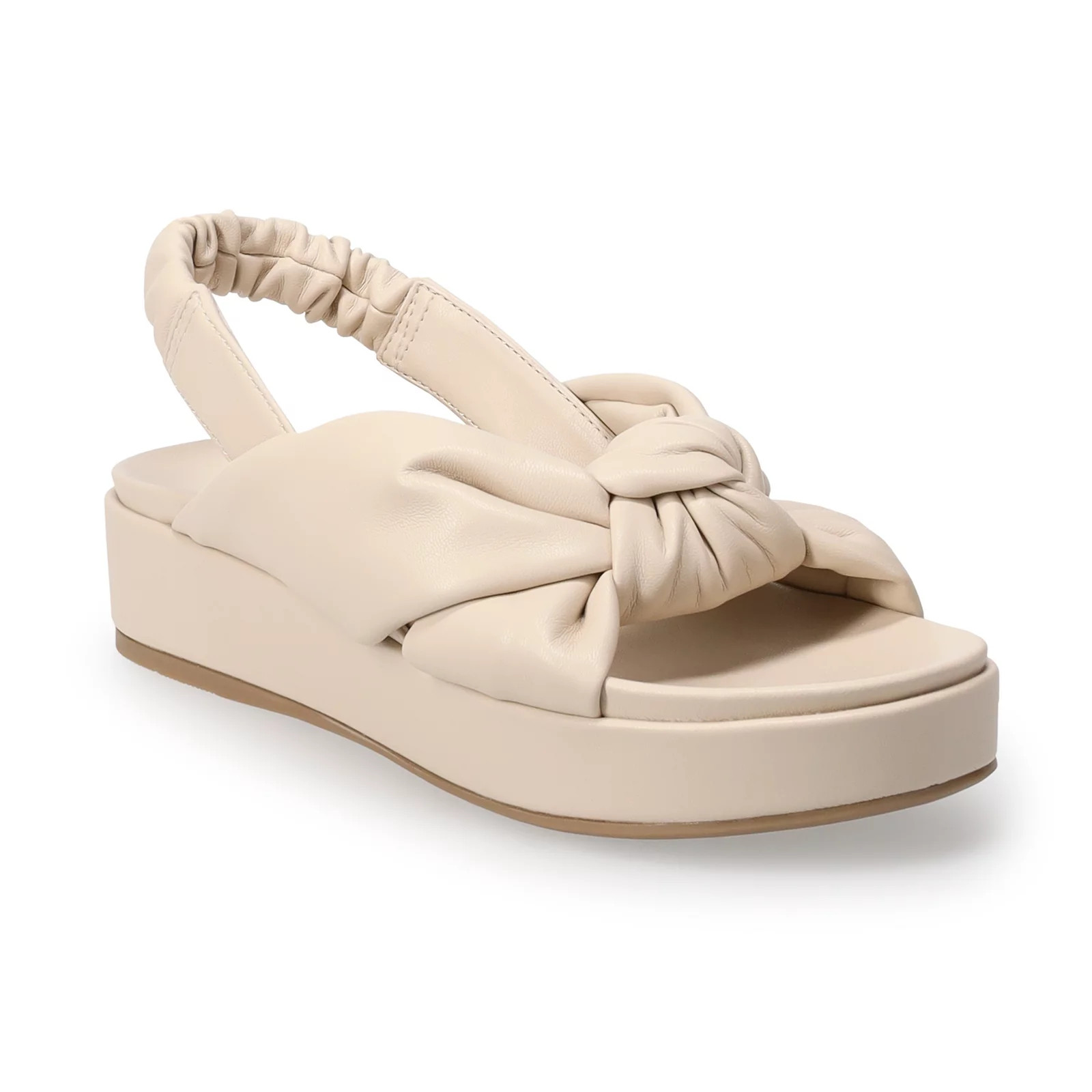 LC Lauren Conrad Sumana Women's Bow Slide Slingback Sandals, Size: 5, Ivory | Kohl's