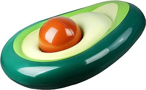 MorTime Inflatable Avocado Pool Float Floatie with Ball Water, Summer Beach Swimming Floaty Party... | Amazon (US)