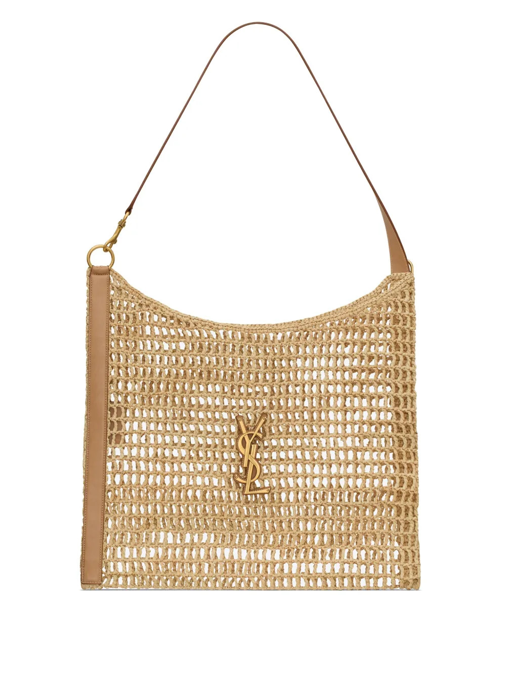 Saint Laurent Raffia Crochet Tote Bag | Neutrals | FARFETCH | Farfetch Global
