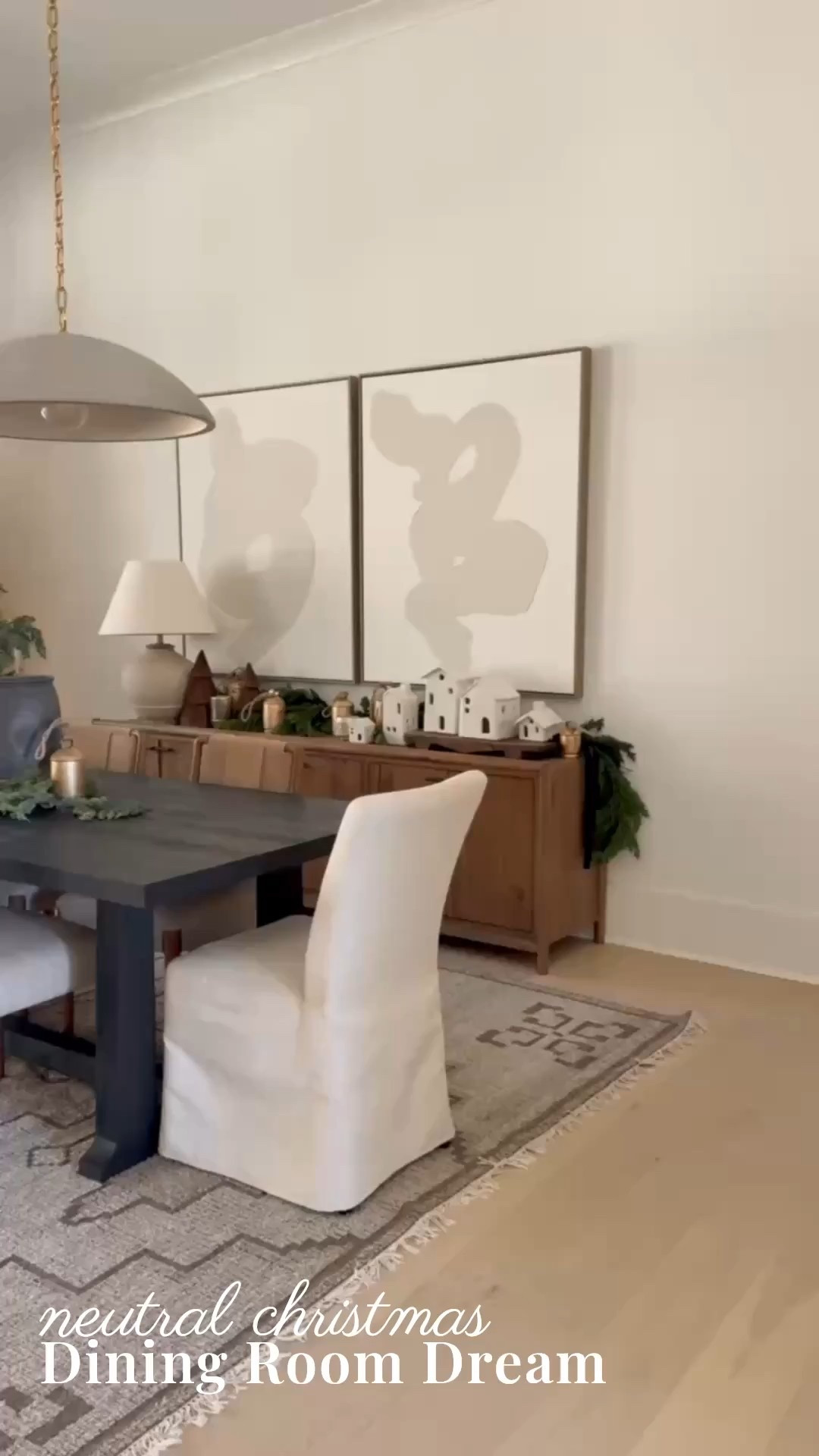 ✨ Your dining room should feel beautiful even when the table isn’t set — and unforgettable when it is.
This space features a stunning contrast between the black wood table and soft woven dining chairs, sculptural ceramic lighting, warm wood cabinetry, organic greenery, and layered neutral textures. A Modern Classic dream for everyday meals and holiday hosting.

#porcheandco #moderndiningroomdecor #modernclassicdesign #holidaydiningideas #wovenfurniture #sculpturallighting #diningroominspiration #neutralhomevibes #greensandbrass #holidayhostessstyle

Do you want to bring our dreamy Modern Classic style interior design into your own home? 🏡 You’re in luck! Reserve our Online Interior Design packages today -> https://porcheandco.com/edesign ✨ We can’t wait to work with you & design your home with #porcheandco


#LTKHome #LTKHoliday #LTKSeasonal