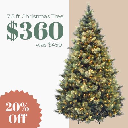 Wayfair Open Box 7.5 Foot Pre-Lit Christmas Tree with pine cones and light flocking. Currently listed for $360, retails for $449.99. #openbox

#LTKHoliday #LTKSeasonal #LTKsalealert