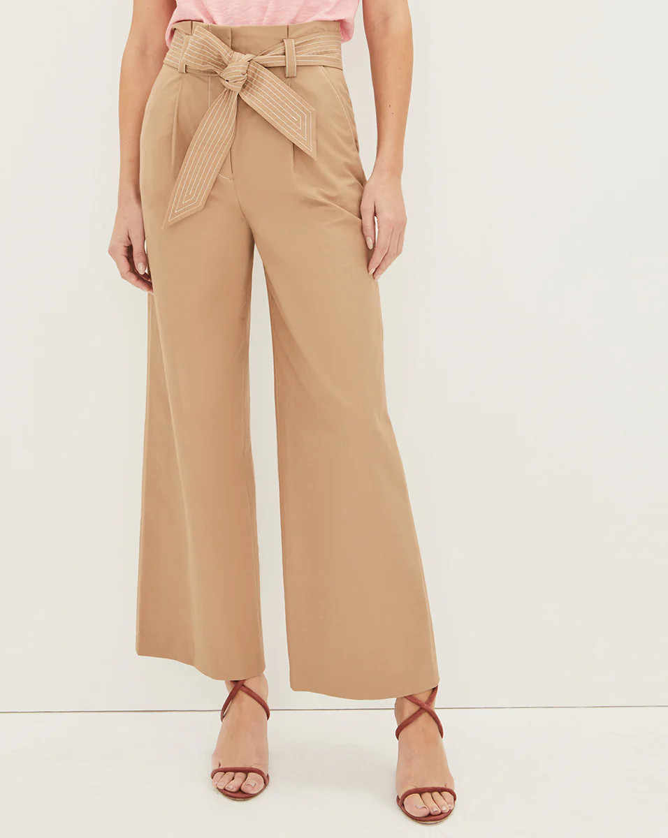 Lang Khaki Pant | Veronica Beard