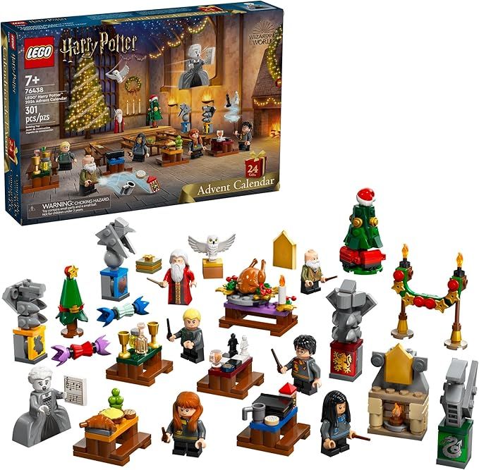 LEGO Harry Potter 2024 Advent Calendar, Hogwarts Fantasy Toy, Holiday Countdown Gift, 7 Minifigur... | Amazon (US)