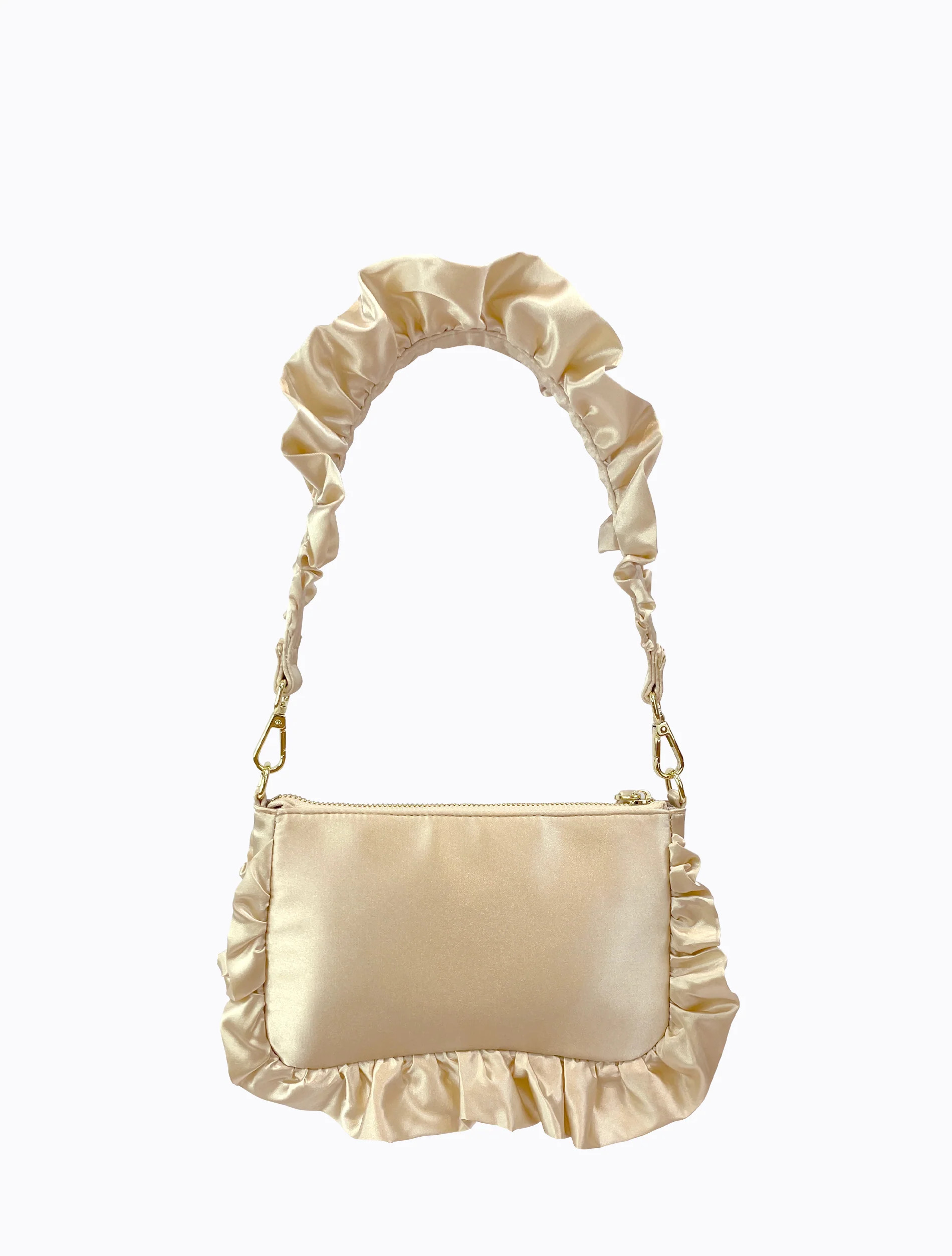 Frilled Satin Bag - Blanc | Poppy Lissiman (Global)