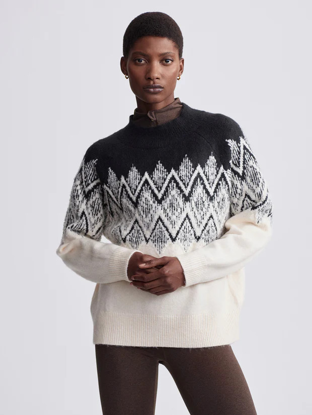 Siren Relaxed Jacquard Sweater | Varley UK | Varley UK